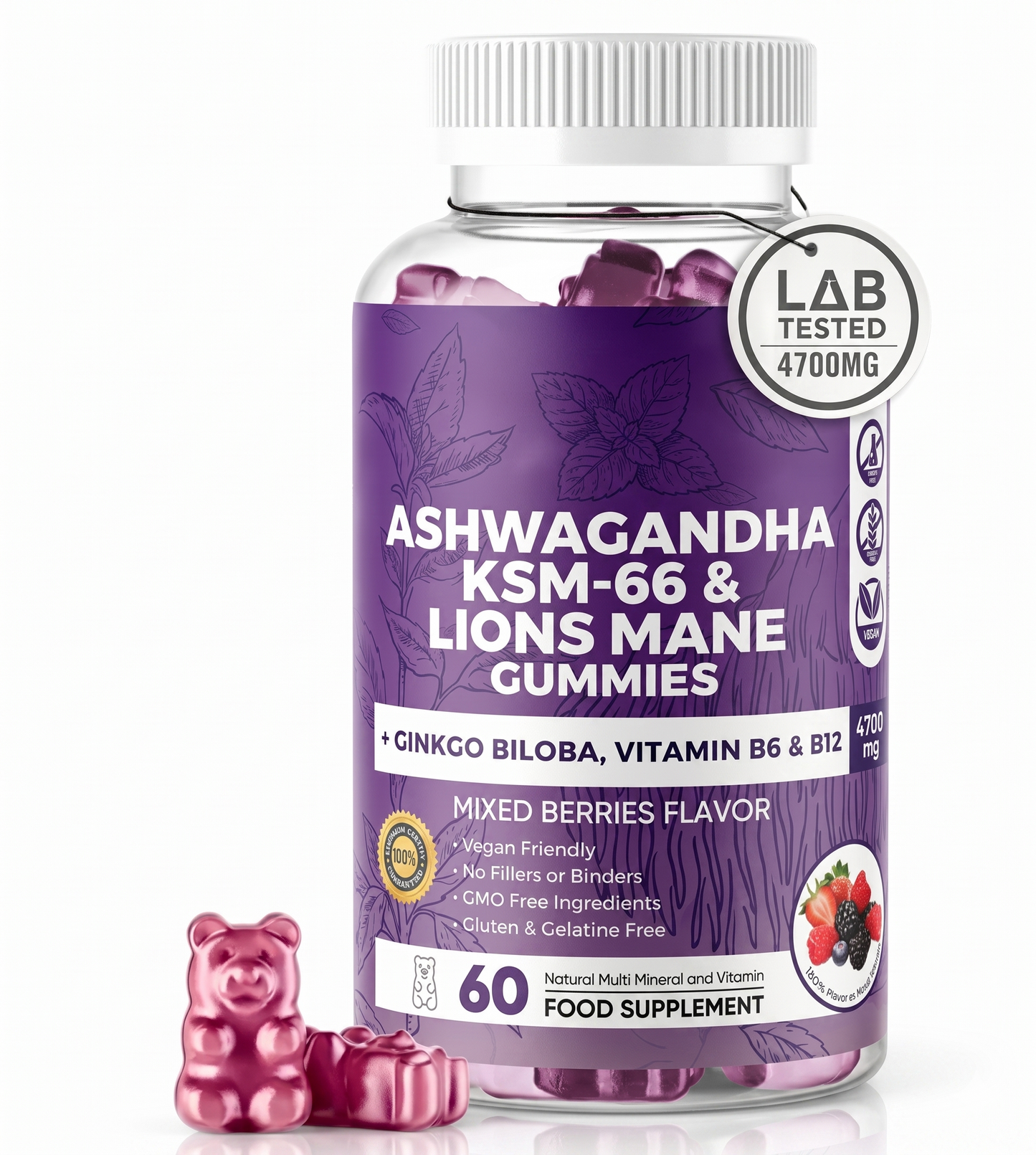 Aizena™ Ashwagandha KSM-66 Gummies