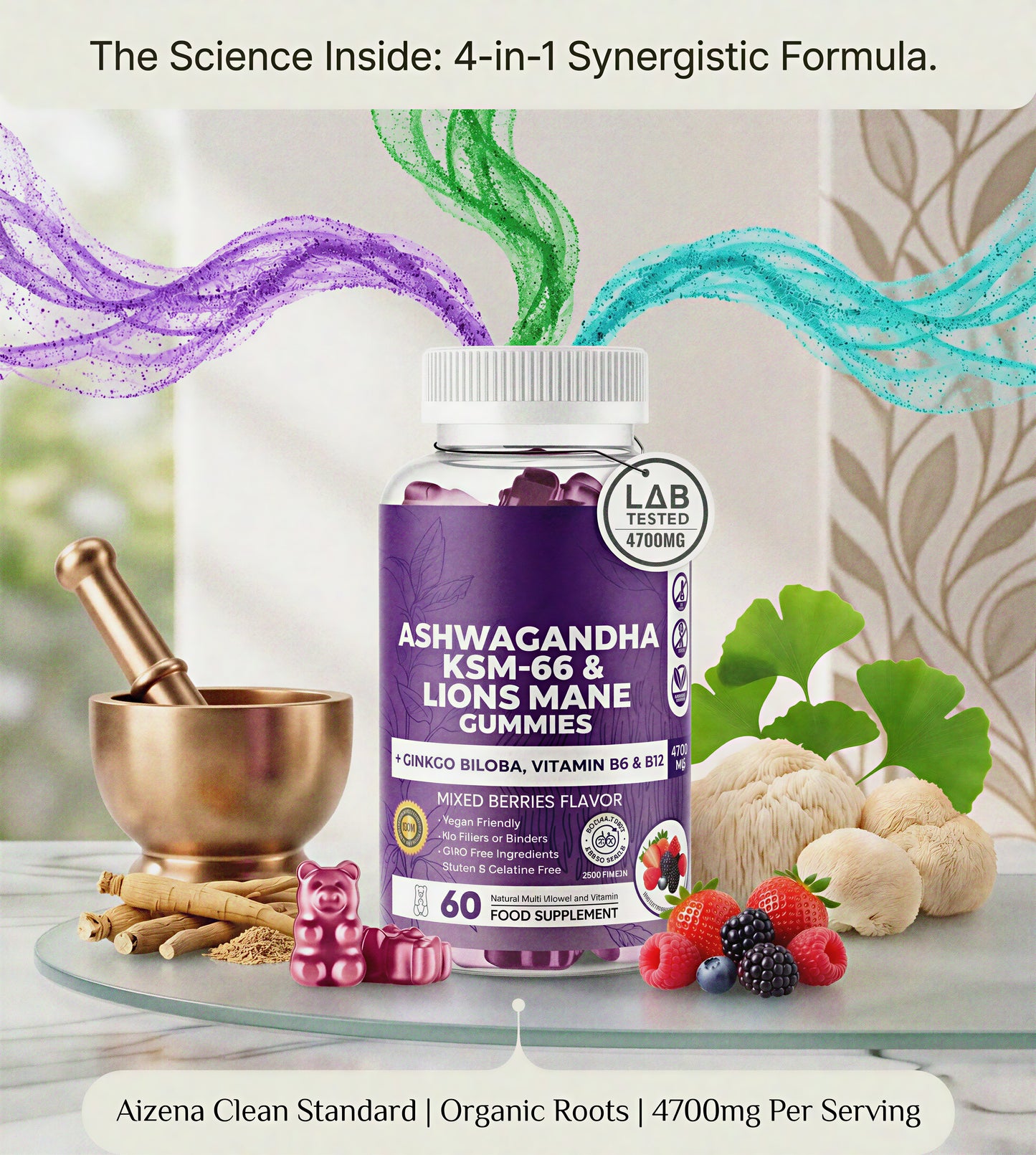 Aizena™ Ashwagandha KSM-66 Gummies